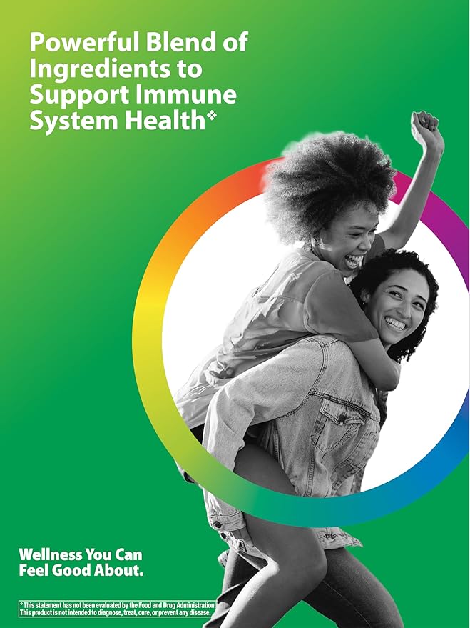 Rainbow Light Counter Attack Immune Support Booster Supplement for Adults | 90 Tablets | with Vitamin C, Zinc, Immune Guard & More