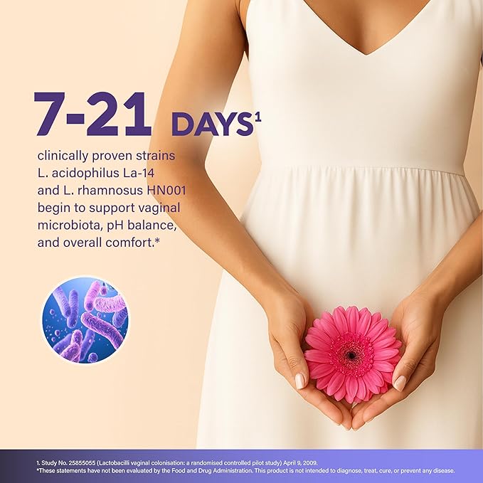 Probiotics for Women 50 Billion CFU - Vaginal Probiotics Clinically Proven for Yeast & pH Balance - Digestion & Bloating Relief - 8 Strains + Prebiotics - Delay Release - Made in USA, 30 Capsules