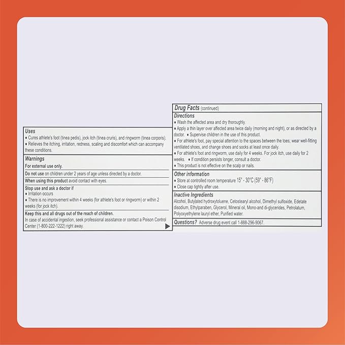 Rugby Clotrimazole Antifungal Cream 1% - Treatment Cream - Helps Provide Soothing Itchy Skin Relief - 0.5 Oz. (2 Pack)