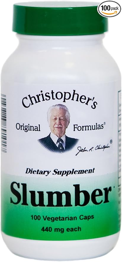 Christopher's Original Formulas Slumber Capsules, Natural Sleep Aid, 100 Veg Caps
