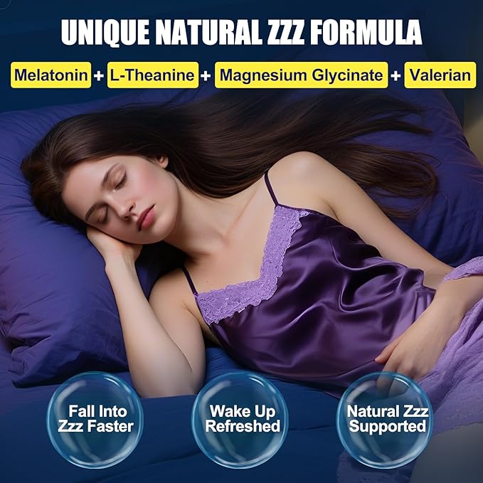30mg Melatonin Gummies Supplement: Extra Strength Plus Magnesium Ashwagandha L-Theanine Chamomile Valerian GABA Vitamins B6 B12 D3 for Natural Zzz - Sugar Free for Nighttime Adults(120Count)