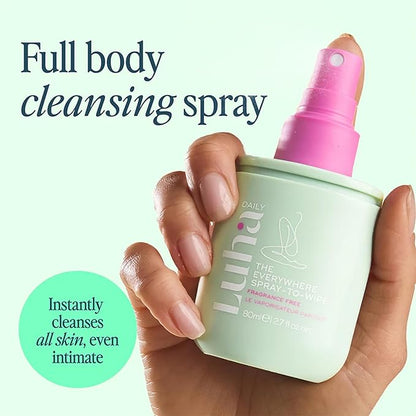 Luna Daily The Fragrance Free Everywhere Spray-To-Wipe | 80ml