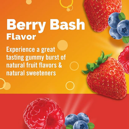 Emergen-C Kidz Daily Immune Support Dietary Supplements, Flavored Gummies with Vitamin C and B Vitamins for Immune Support, Berry Bash Flavored Gummies - 44 Count