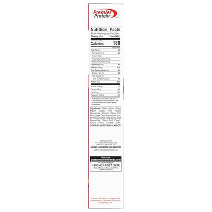 Premier Protein Mixed Berry Almond Cereal, Protein Cereal Flakes Mixed with Dried Berries and Sliced Almonds, Contains 20g of Protein Per Serving, 9 OZ Box (Pack of 2)