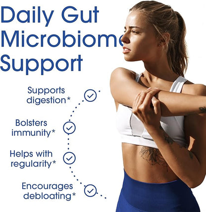 Nutrition Essentials Probiotics for Women and Men - with Lactase Enzyme and Prebiotic Fiber for Digestive Health - 80 Percent + More Potent Supplement for Gut Health Support - Vegan Formula