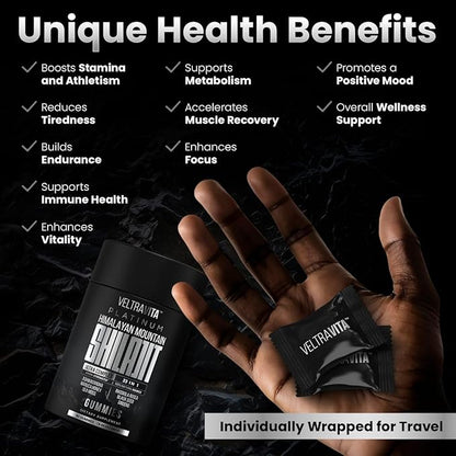 Himalayan Shilajit Gummies, 23-in-1 with Sea Moss, Ashwagandha, Tongkat Ali, Black Seed Oil & Rhodiola Rosea, Lab Tested, 60 Gummies