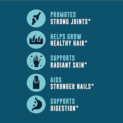 Grass-Fed Bone Broth Capsules with Collagen from Organic Bone Broth Powder. Collagen Supplement for Nails, Hair, Joints and Digestive Health* Support. Gut Friendly-Ingredients, 180 Capsules