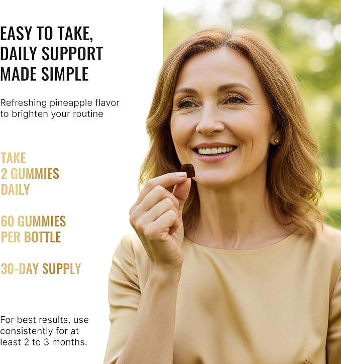 Perimenopause Support Gummies for Women - Menopause Relief Estrogen & Hormone Balance Supplement with Black Cohosh Chasteberry Vitamins D3 B6 for Hot Flashes Night Sweats & Mood Swings