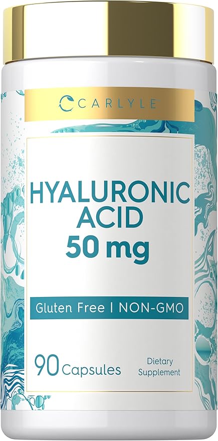 Carlyle Hyaluronic Acid Supplement | 50 mg | 90 Capsules | Non-GMO & Gluten Free