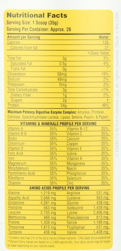 ProtiZyme Protein Powder by Metabolic Nutrition