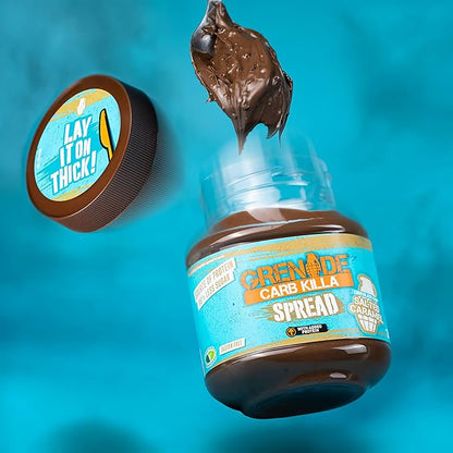 Grenade Carb Killa Protein Chocolate Spread | 7g High Protein Snack | High Protein Low Sugar | Gluten Free No Stir | Chocolate Chip Salted Caramel, 12.7oz