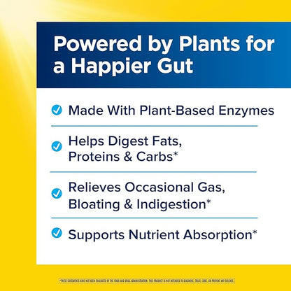 Renew Life DigestMore Digestive Enzymes | 90 Vegetable Capsules | Plant Based Enzymes | Relieves Occasional Gas, Bloating & Indigestion | Dairy, Soy, and Gluten-Free Supplement