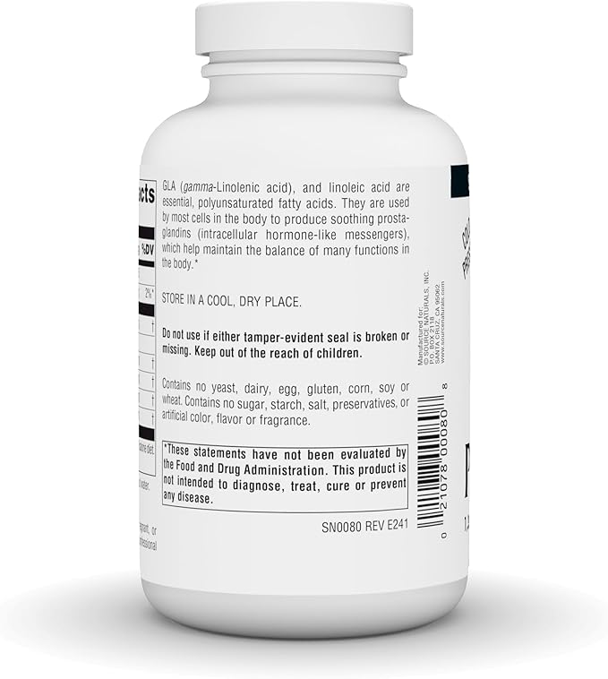 Source Naturals Evening Primrose Oil, Hexane Free, Cold-Pressed* - 1350mg, 120 Softgels