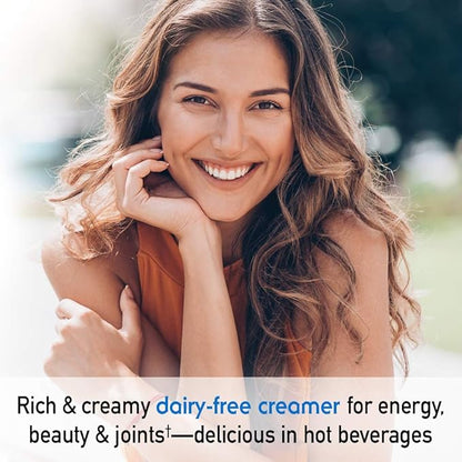 Garden of Life Grass Fed Collagen Creamer Powder - Creamy Vanilla, 12 Servings, Powder for Coffee Energy Beauty Joints, Collagen Peptides with Coconut MCTs, Keto Protein Supplements