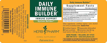 Herb Pharm Daily Immune Builder Herbal Immune System Defense - 1 Ounce