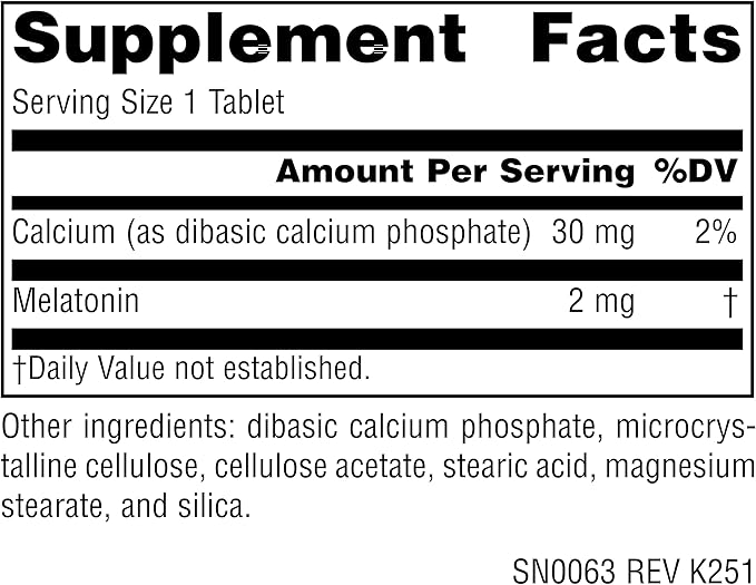 Source Naturals Melatonin, Helps Promote Sleep* - 2 mg - 120 Time Release Tablets
