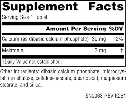 Source Naturals Melatonin, Helps Promote Sleep* - 2 mg - 120 Time Release Tablets