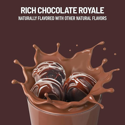 SlimFast Meal Replacement Shake, Original Rich Chocolate Royale, No Added Sugar, Meal Replacement Shakes, 10g Ready to Drink Protein, 5g Fiber, 25 Vitamins and Minerals, 11 Fl. Oz, 12 Count