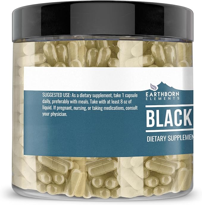 Earthborn Elements Black Cohosh 200 Capsules, Pure & Undiluted, No Additives