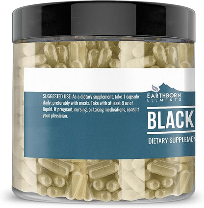 Earthborn Elements Black Cohosh 200 Capsules, Pure & Undiluted, No Additives