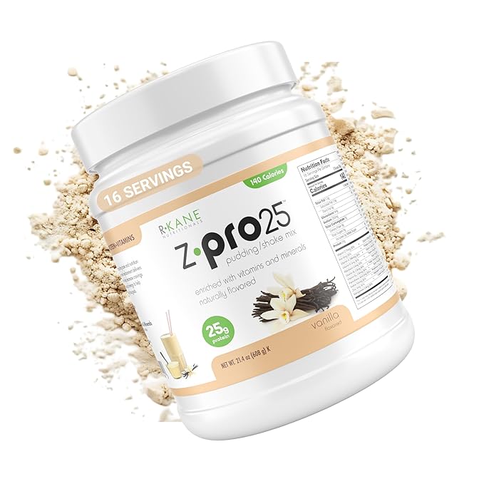 Z-Pro25 Protein Powder, 21.4 oz, 16 Servings – 25g Casein & Whey Blend – Low-Carb, High-Protein Meal Replacement Shake – Muscle Recovery & Weight Management - 21 Vitamins & Minerals – Vanilla
