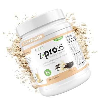 Z-Pro25 Protein Powder, 21.4 oz, 16 Servings – 25g Casein & Whey Blend – Low-Carb, High-Protein Meal Replacement Shake – Muscle Recovery & Weight Management - 21 Vitamins & Minerals – Vanilla