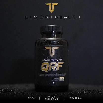 Troponin Nutrition QRF Liver Support Supplement - NAC 600mg, TUDCA & Milk Thistle Extract - Liver Cleanse Detox & Repair, Bile Flow, Glutathione Booster - 60 Capsules