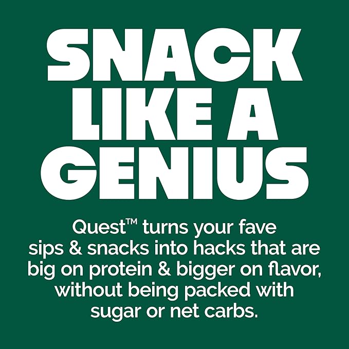 Quest Nutrition Peppermint Bark Protein Bar, 21g Protein, 4g Net Carb, 1g Sugar, Gluten Free, 12 Count