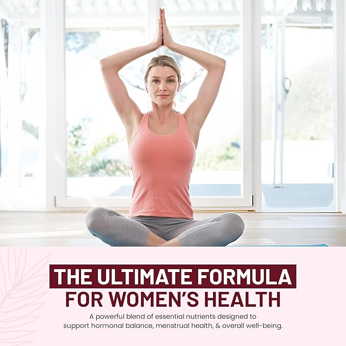 PCOS Multivitamin for Women – Happy Hormones Formula – Myo & D-Chiro Inositol 40:1, Omega-3, Vitamin D3, Zinc & Magnesium – 120 Vegan Capsules