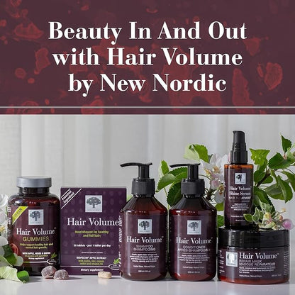 New Nordic Hair Volume Menopause, Supports Healthy Hair Growth During and After Menopause, Pine Bark and Annurca Apple Extract, 30 Tablets