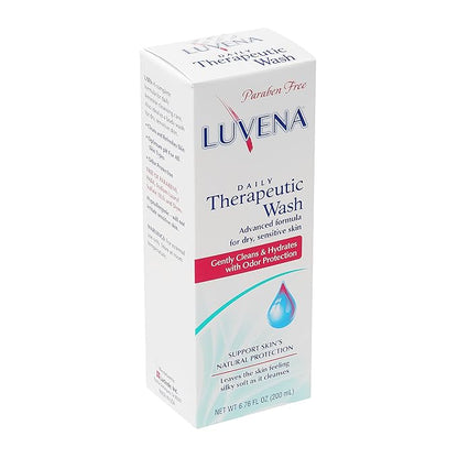 LUVENA Personal Wash - Intimate Wash for Women - Gentle Feminine Wash to Help Moisturize and Resist Odor - pH Balanced, Vitamin E, Paraben Free - Sweet Pea Scented 1pk- (6.76 oz)