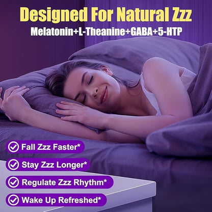 Natural Melatonin 20mg Gummies: Sugar Free Chewable Vegan Supplement with Magnesium Ashwagandha Zinc GABA Vitamin B12 Lemon Balm L-Theanine - Immune Deep Zzz for Adults Women Men(120Count)