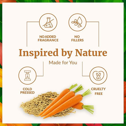 SVA Carrot Seed Oil - 16 Fl Oz – 100% Natural Cold Pressed Carrot Oil - for Face, Skin Care, Hair Care, Scalp Massage & Body Massage – Carrier Oil