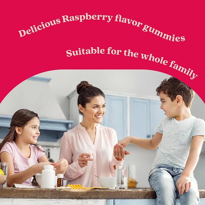 BeLive Elderberry Gummies with Zinc and Vitamin C - Immune Support Supplement with Vitamin D, A, E, B12 - Gummies for Healthy Bones & Teeth, Vegan, Keto & Non-GMO - Raspberry Flavor | 3-Pack