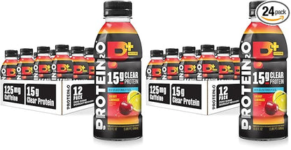 Protein2o 15g Whey Protein Infused Water Plus Energy,Cherry Lemonade,16.9 oz Bottle,(Pack of 24)