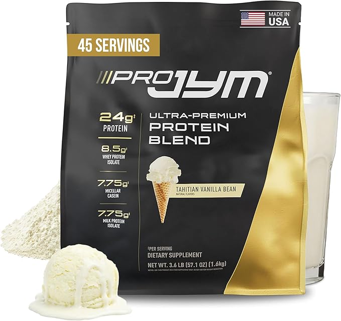 Pro JYM Tahitian Vanilla Protein Powder - Whey Protein Isolates, Casein, & Milk Protein, Lean Muscle Building for Men & Women, JYM Supplement Science, 45 Servings
