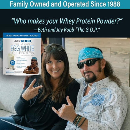 JAYROBB Vanilla Egg White Protein 80 oz, 5 Pound Bag