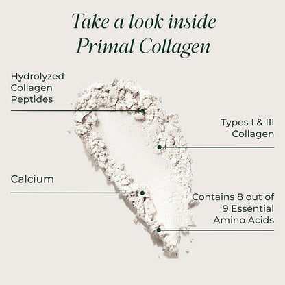 Primal Harvest Collagen Powder for Women or Men Primal Collagen Peptides Powder Type I & III, 10 Oz Collagen Protein Powder for Hair, Skin, Nails (Two Pack, Unflavored)