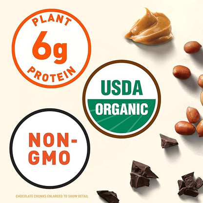 CLIF Nut Butter Bar - Chocolate Peanut Butter - Energy Snack Bars - Non-GMO - USDA Organic - Plant Based - Low Glycemic - 1.76 oz. (5 Pack)