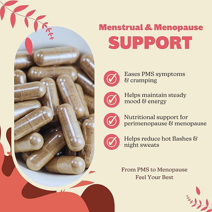 MK Supplements Female Vitality | Grass-Fed Beef Organs for Women | Spleen, Uterus, Ovaries, Fallopian Tubes & Kidney | No Phytoestrogens | 150 Capsules