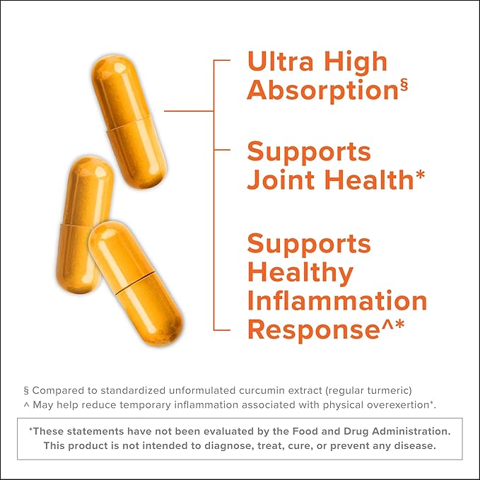 Turmeric Curcumin Capsules, Qunol with Ultra High Absorption 1500mg, Joint Support, Dietary Supplement, Extra Strength, 90 Vegetarian Capsules