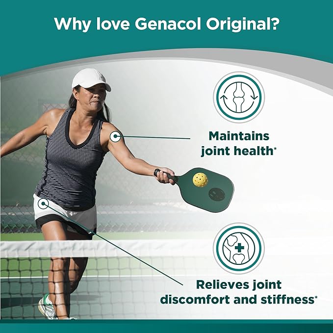 Collagen Peptides Joint Supplements for Men & Women by Genacol | Exclusive Hydrolyzed Collagen Pills | Helps Maintain Healthy Joints | Colageno Hidrolizado | Genacol Original 180 Capsules