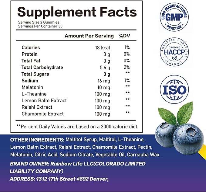 Sleep Gummies with 5mg Melatonin for Adults – Fall Asleep Faster with Non-Groovy Morning, Sugar Free Sleep Aid Supplement, Non-Habit Forming, Blueberry Flavor, 60 Count (Pack of 2)