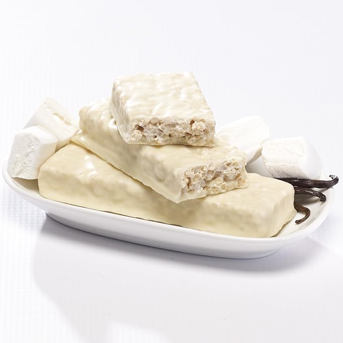 Proti-Thin Fluffy Vanilla Crisp Protein Bars, 15g Protein, Low Calorie, Very Low Carb (VLC), Low Fat, High Fiber Snack, KETO Diet Friendly, Ideal Protein Compatible, Gluten Free (6 Boxes - Save 10%)