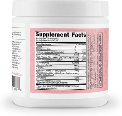 TransformHQ Energy & Focus Powder (Cotton Candy) - Boost Shot Clean Energy Drink Mix - Sugar Free - Non-GMO, Gluten-Free - 28 Servings