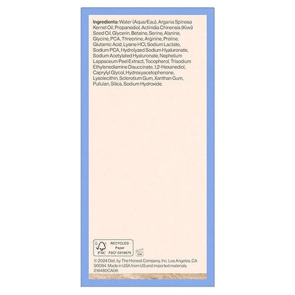 Honest Beauty Hydrogel Deep Hydration Hyaluronic Acid Serum, Moisturizes Plumps, Hypoallergenic, Fragrance-Free, Vegan, Gentle for Sensitive Skin, 1 fl oz