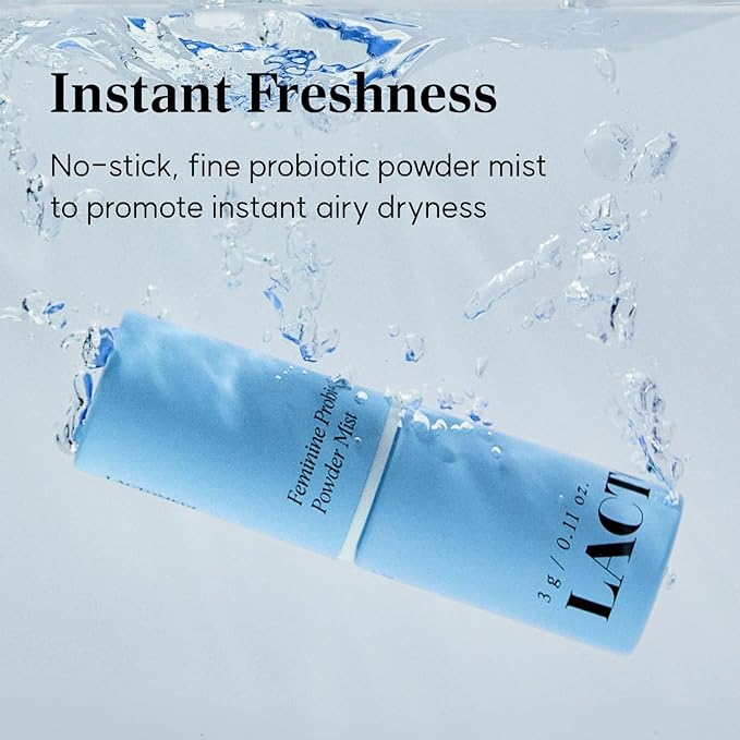 LACTOMEDI Feminine Probiotics Powder Mist | Vaginal Probiotics Powder | Yeast Infection Care | 100 Billion CFU of live probiotics | BV care | Optimal pH 4.5 | Easy spray | 3g 1EA
