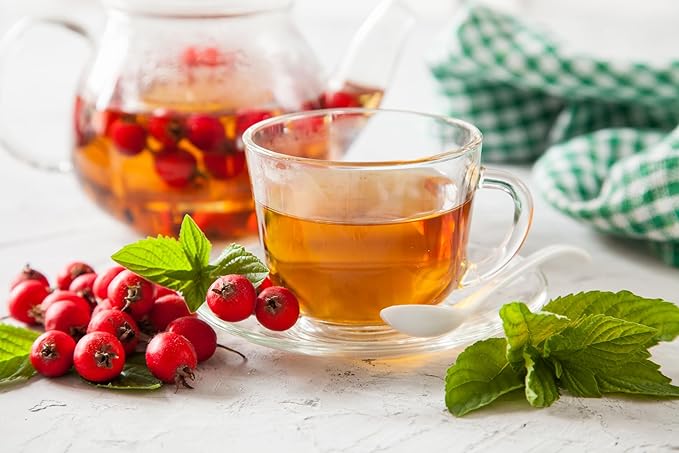 Hawthorn Berry Tea - 56 grams - Hawthorn Berries Whole Herbal Tea - Resealable Bag - 56 grams - Premium Quality (Hawthorn Berries)