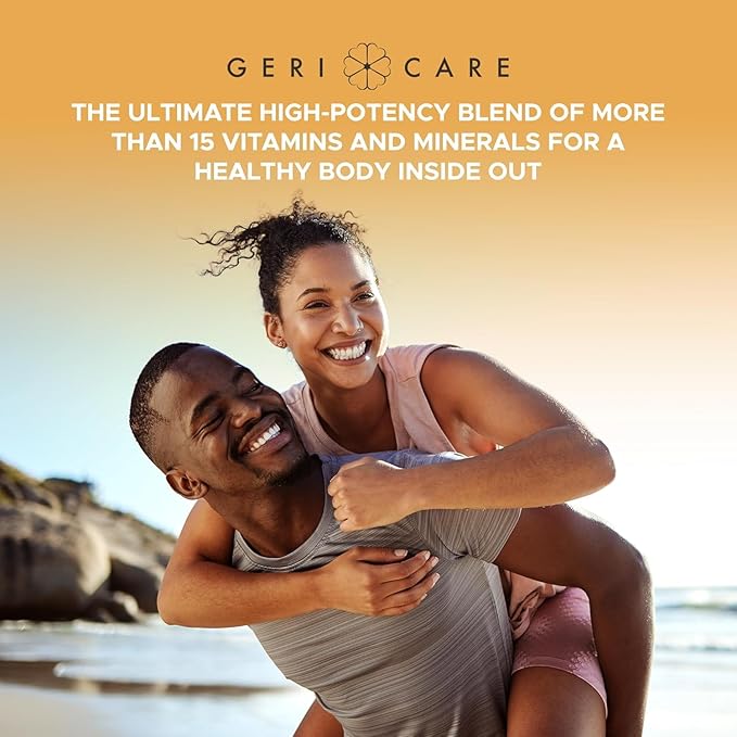 GeriCare One-Daily Multivitamins with Minerals for Men & Women (1000 Tablets) High-Potency Multi-Vitamin & Multimineral Dietary Supplement for Immunity, Energy| Complete Daily Nutritional Support