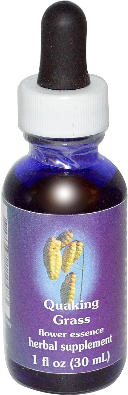 Flower Essence Services Dropper Herbal Supplements, Quaking Grass, 1 Ounce